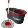 1 Trapeador Mop Cubo Con Doble Mecanismo Magiclean Spin Magic Gris Oscuro