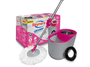 600x444 Reynera Giramop Sistema Limpieza Trapeador Mango Giratorio Magenta
