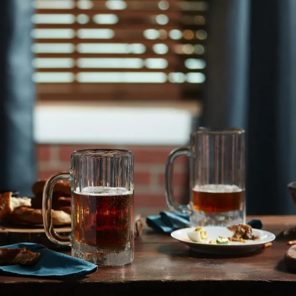 D_NQ_NP_2X_615942-MLA96087942535_102025-F Tarros de Vidrio Crisa Libbey Heidelberg Juego de 4 Piezas de 473 ml para Cerveza