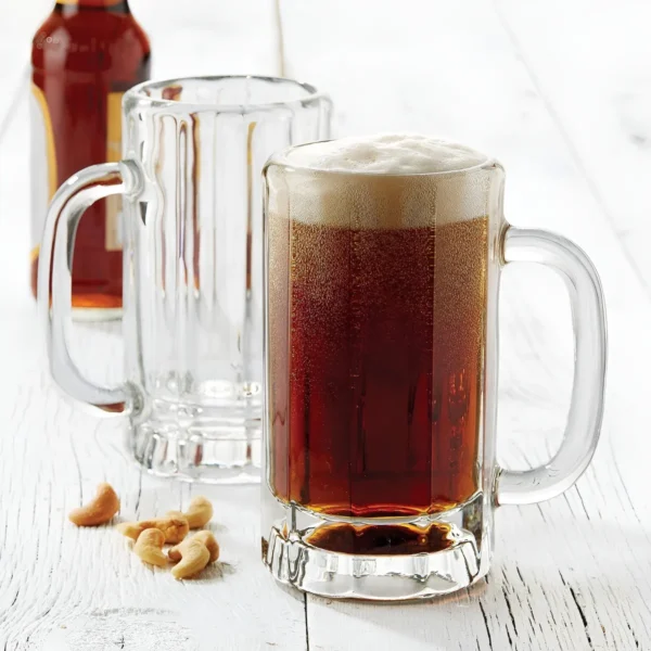 D_NQ_NP_2X_654391-MLA96088120553_102025-F Tarros de Vidrio Crisa Libbey Heidelberg Juego de 4 Piezas de 473 ml para Cerveza