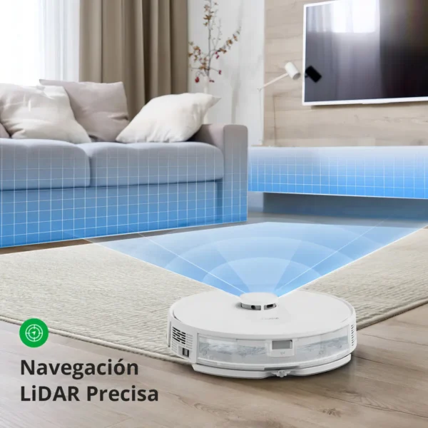 D_NQ_NP_2X_724506-MLA91651222198_092025-F 360 S8 robot aspiradora inteligente autocarga alexa google color blanco