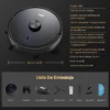 Aspiradora Barredora Robot Inteligente Vacuum Autocarga 2en1 Negro