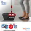 D_NQ_NP_2X_928941-MLA97023442683_112025-F Trapeador Mop Cubo Con Doble Mecanismo Magiclean Spin Magic Gris Oscuro