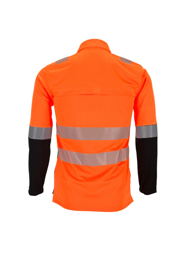 Playera polo manga larga de alta visibilidad NOVA 200